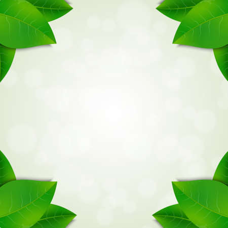 Green leaves background. のイラスト素材