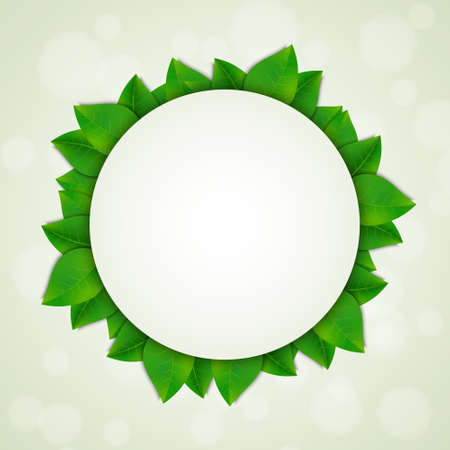 Green leaves background. のイラスト素材