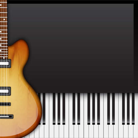 Background with piano keysのイラスト素材