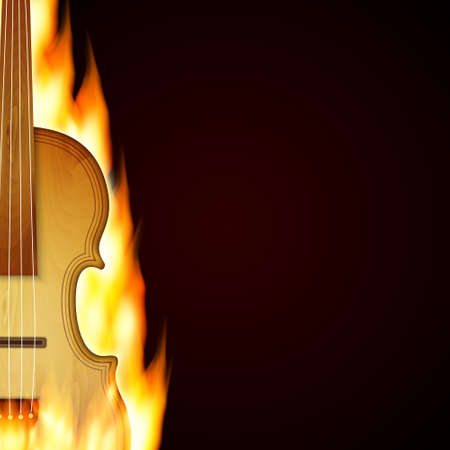 Background with violinのイラスト素材