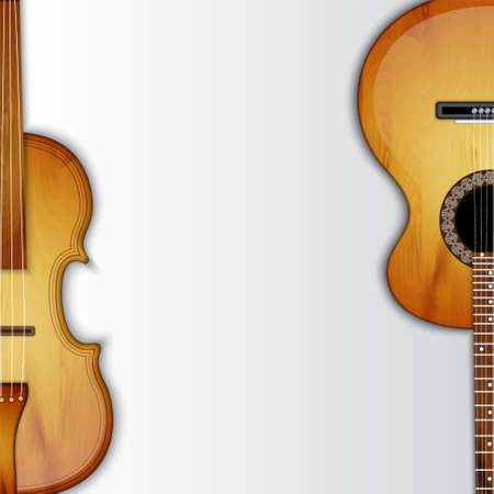 Background with violinのイラスト素材