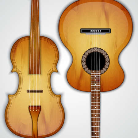 Background with violinのイラスト素材