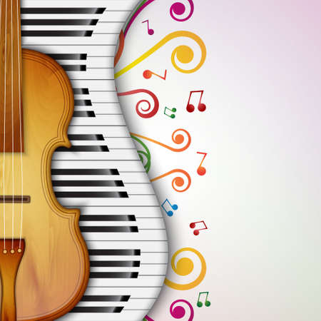Background with violinのイラスト素材