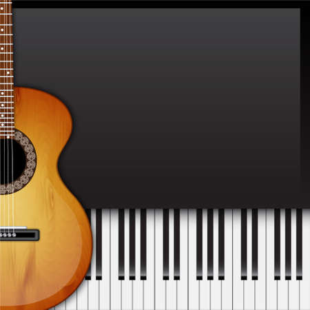 Background with piano keysのイラスト素材