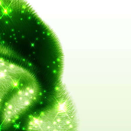 Abstract green futuristic wave background.のイラスト素材