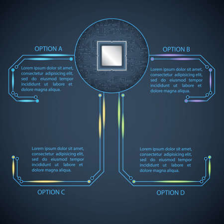 Technology templateのイラスト素材