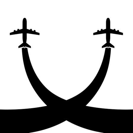 Stylized airplanesのイラスト素材