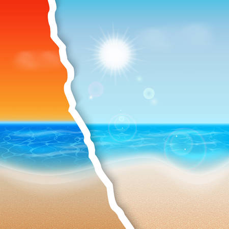 Summer backgroundのイラスト素材