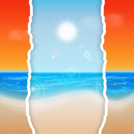 Summer backgroundのイラスト素材