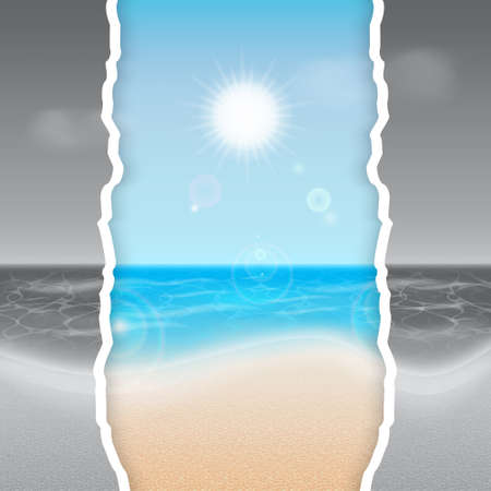 Summer backgroundのイラスト素材