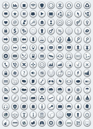 Flat iconsのイラスト素材