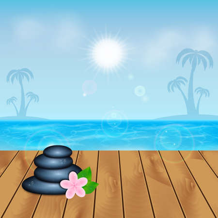 Summer backgroundのイラスト素材