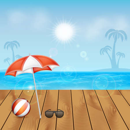 Summer backgroundのイラスト素材