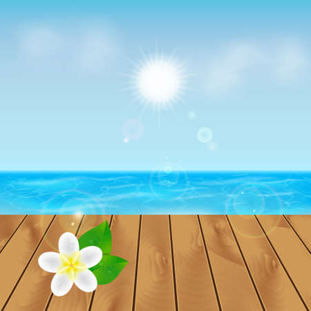 Summer backgroundのイラスト素材