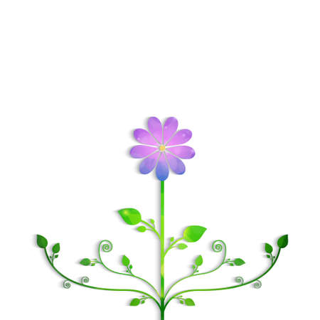 Background with polygonal flowerのイラスト素材