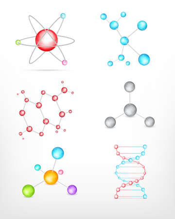 Molecules. Vector icon set. EPS10のイラスト素材