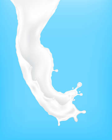 Milk splashのイラスト素材