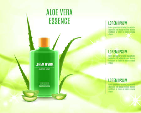 Cosmetic product posterのイラスト素材