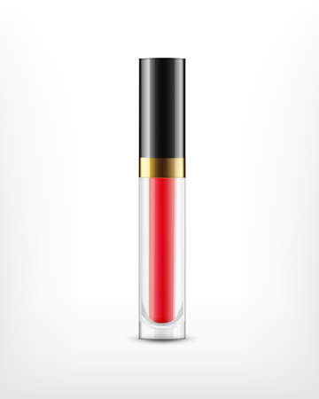 Lip gloss in glass bottleのイラスト素材