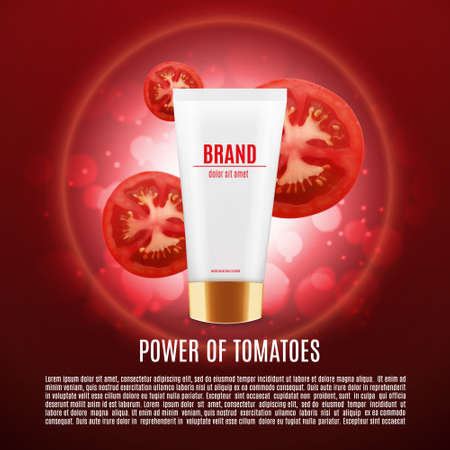 Skin care cosmetic creamのイラスト素材