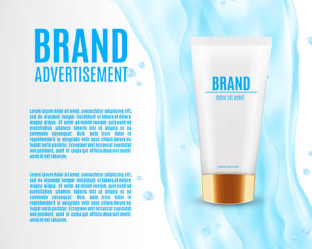 Cosmetic ads template.のイラスト素材