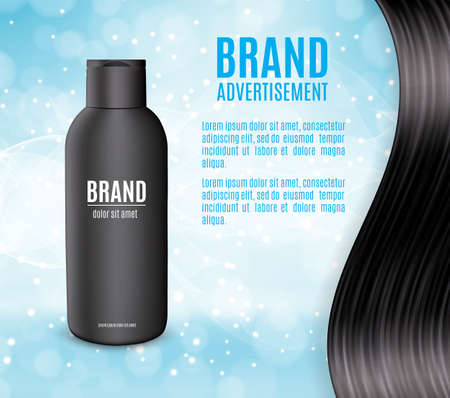 Premium shampoo adsのイラスト素材