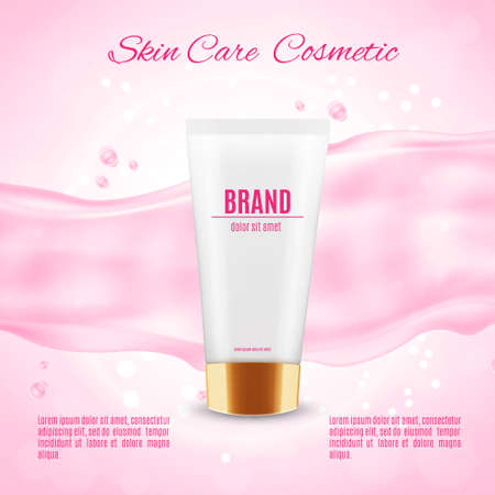 Cosmetic ads templateのイラスト素材