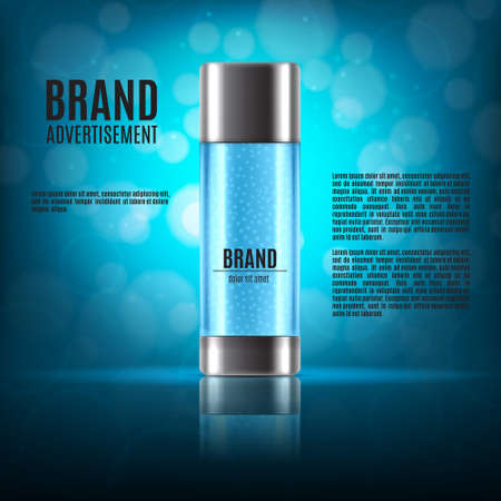 Cosmetic ads templateのイラスト素材