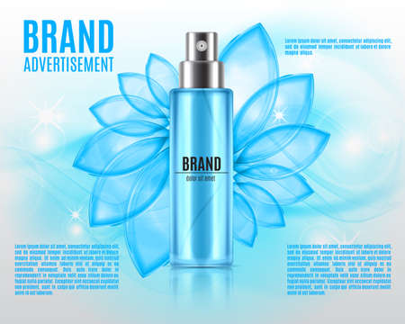 Cosmetic ads templateのイラスト素材