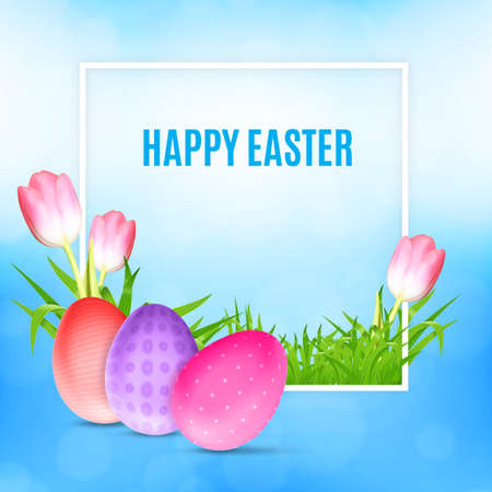 Easter greeting cardのイラスト素材