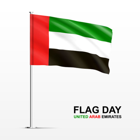 United Arab Emirates flagのイラスト素材