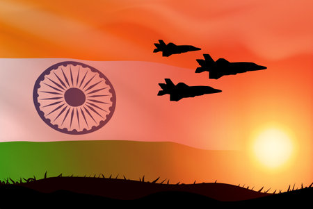 Indian Air Force Dayのイラスト素材