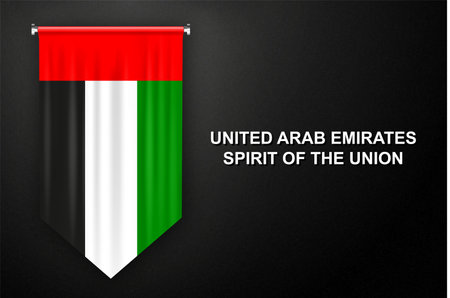 Flag of United Arab Emirates. UAE National day celebrationの写真素材