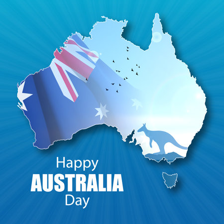 Australia day Backgroundのイラスト素材