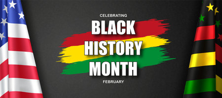 Black History Month celebrating. eps10 vectorのイラスト素材
