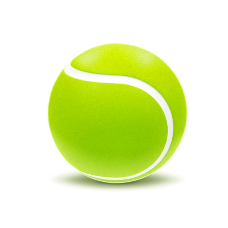 Tennis Ball isolated on white background. eps10 vectorのイラスト素材