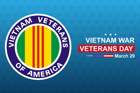 Background for Vietnam War Veterans Day. Vietnam War Veterans Day celebration in March 29 th in USA.のイラスト素材