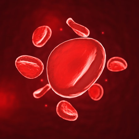 red blood cells. Concept for medical health care. 3d renderingの写真素材