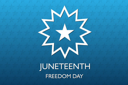 The Juneteenth Freedom Day. Juneteenth is a federal holiday in the United States commemorating the emancipation of enslaved African-Americans. eps10 vectorのイラスト素材