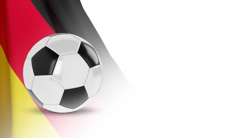 Soccer ball with flag of Germanのイラスト素材