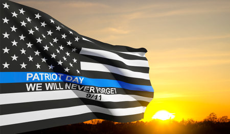 September 11. Patriot day backgroundの写真素材
