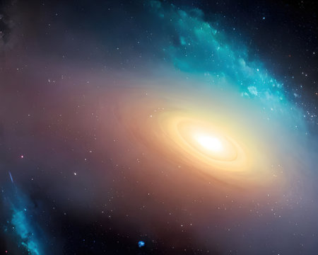 Outer Space. Starfield. Generative AIの素材
