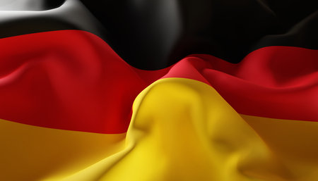 Flag of Germany. Close-Up. 3d-renderingの写真素材