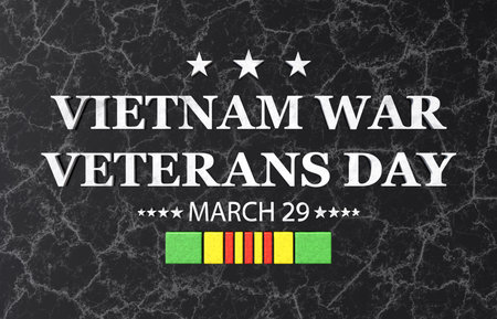 National Vietnam War Veterans Day. Celebrated in March 29th in USA. 3d-renderingの写真素材