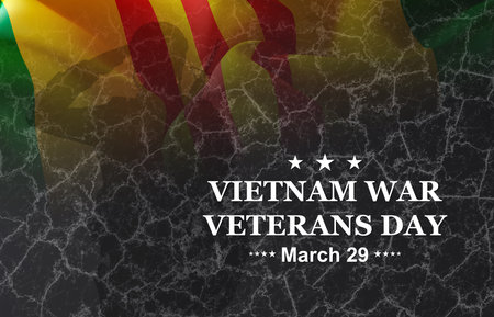 National Vietnam War Veterans Day. Celebrated in March 29th in USA. 3d-renderingの写真素材