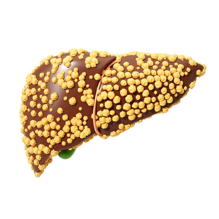 Fatty liver disease concept. 3d-rendering