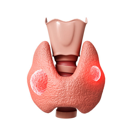 Thyroid gland cancer concept. 3d-renderingの写真素材