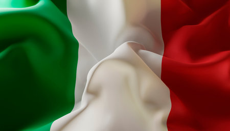 Flag of Italy. Close-Upの写真素材