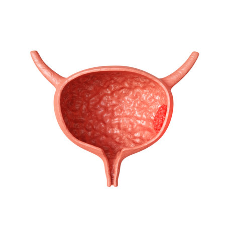 Urinary bladder isolated on white backgroundの写真素材