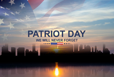 American Patriot Day bannerの写真素材